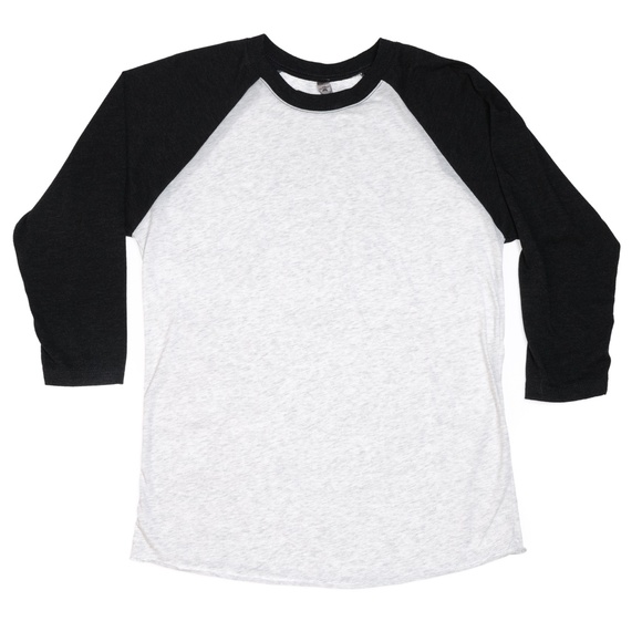 Black and light grey baseball tee - Picture 2 of 2